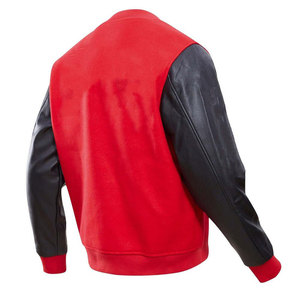 Veste universitaire de baseball en laine à manches en cuir avec logo personnalisé pour hommes veste universitaire d'hiver à la mode à prix de gros - Product Image 6