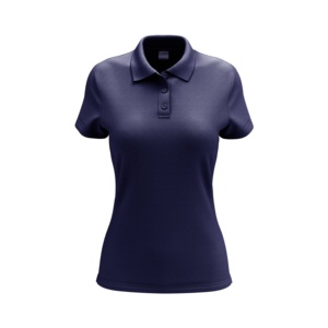Derniers modèles de t-shirts polo courts en polyester pour femmes polos sublimés de haute qualité avec logo t-shirts en gros - Product Image 5