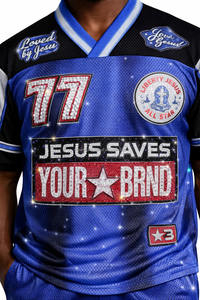 Nouvelle Arrivée Maillot de Football Américain Sport 2026 Grande Taille Manches Courtes Haute Qualité Imprimé OEM Anti-humidité Respirant - Product Image 4