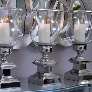 เชิงเทียนทรงกลมหรูหราเชิงเทียนโลหะแบบทันสมัยสำหรับตกแต่งบ้าน - Product Image 6