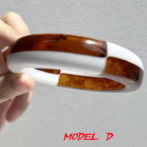 Bracelet jonc en résine épaisse et durable fait à la main pour femmes, bijoux de mode classiques brillants de qualité supérieure, couleur et taille personnalisées disponibles - Product Image 2