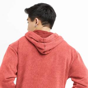 เสื้อมีฮู้ดล้างหินใส่ได้ทั้งชายและหญิงชุดแนวสตรีทย้อนยุคทำจากผ้าฝ้ายเนื้อนุ่มพร้อมช่องพิมพ์โลโก้กระเป๋าสำหรับใช้ในชีวิตประจำวัน - Product Image 2