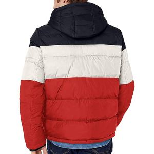 2025 unisexe personnalisé hiver doudoune hommes en cuir coupe-vent chaud fermeture éclair à capuche col Streetwear poche doudoune pour hommes - Product Image 5