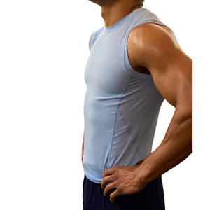 Camiseta sin Mangas Personalizada para Hombre, al por Mayor, Estilo Musculoso, Cuello Redondo, Chaleco de Culturismo, Camiseta Deportiva Interior - Product Image 4