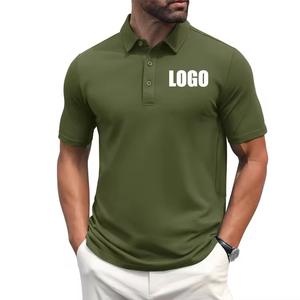 Haute qualité hommes pour T-Shirt à manches courtes Logo personnalisé Jersey respirant Polyester/coton décontracté couleur unie en gros - Product Image 1