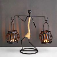 Lanterne porte-bougie en fer durable faite à la main pour la décoration de Noël et de Pâques, prix de gros directement de l'usine