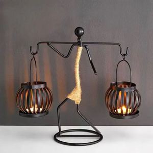 Handmade Durable Iron <b>Candle</b> <b>Holder</b> <b>Lantern</b> for Christmas Home Decoration Bulk Price Direct From Factory - Product Image 6
