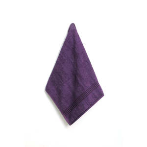 Soft Absorbent 50 x 100 cm Purple <b>Hand</b> <b>Towel</b> Custom Embroidery Striped <b>Pattern</b> Printed for Home Hotel Use Custom Logo Welcome! - Product Image 1