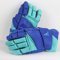 Gants de hockey sur glace en cuir de haute qualité, à doigts entiers, légers, antidérapants, confortables, robustes, avec fermeture auto-agrippante, personnalisables