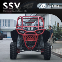Véhicule tout-terrain 4 places SSV 800cc avec moteur CFMOTO, buggy à essence 4x4 avec toit, lumières LED, roues en aluminium