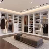 Armoires de luxe personnalisées de très grande taille Garde-robes de chambre à coucher Mobilier de maison Grandes armoires pour femmes
