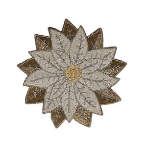 <b>Beaded</b> Linen Traditional Anti-Slip <b>Placemats</b> Bulk Supplier Handmade Table Decor Mat Weddings Parties Dining Export Quality - Product Image 5