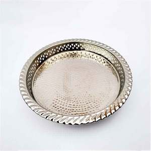 Meilleure vente de présentoir à bijoux rond décoratif martelé pour salon, restaurant, hôtel, décor de mariage - Product Image 2