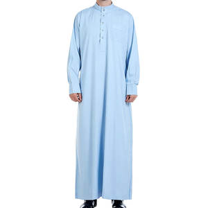 Produit très demandé, dernière collection, thobes décontractés pour hommes, coton respirant, léger, prix raisonnables, teinture unie, en vente - Product Image 1