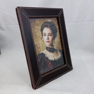 กรอบรูปหนัง PU หรูหรา สีขาว เย็บมือ สำหรับตั้งโต๊ะและแขวนผนัง ตกแต่งบ้าน - Product Image 3