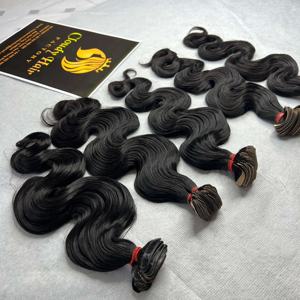 Extensiones de cabello humano vietnamita Natural 100%, paquete de cabello ondulado húmedo a granel sin trama, 100% sin procesar - Product Image 5