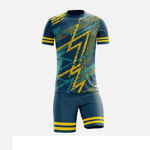 Uniforme de Fútbol Unisex de Alta Calidad con Impresión por Transferencia de Calor, Diseño Personalizado, Ropa Deportiva Moderna, 100% Poliéster Antibacteriano - Product Image 2