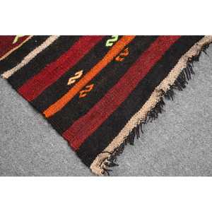 Tapis turc 4,9 x 9,8 pieds, grand tapis vintage, tapis oriental en laine rouge - Product Image 5