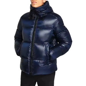Chaqueta de Invierno para Hombre, Nueva, Más Vendida, Gruesa, de Lana, con Capucha, Cuello Alto, Exterior de Seda, Transpirable, Rellena de Algodón, con Estampado Personalizado - Product Image 2