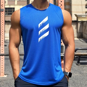 Mince séchage rapide musculation débardeur hommes Gym Fitness sans manches chemise mâle décontracté Stringer Singlet gilet été formation vêtements - Product Image 5