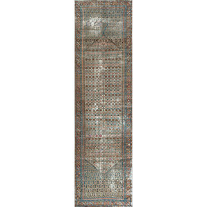 พรมขนสัตว์สีน้ำตาลเบจวินเทจ ทอมือ รุ่น Patk-03 ลายเหรียญแบบนามธรรม รูปทรงสี่เหลี่ยมผืนผ้า สำหรับบ้าน พรมห้องนั่งเล่นใหม่ สำหรับห้องโถง - Product Image 1