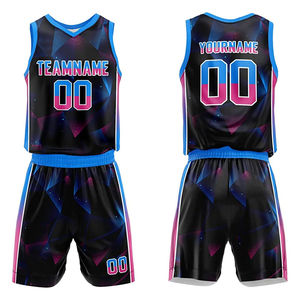 Uniformes de baloncesto personalizados de secado rápido impresos transpirables de alta calidad Diseño OEM Conjunto de camiseta para hombre Opciones de talla grande disponibles - Product Image 1