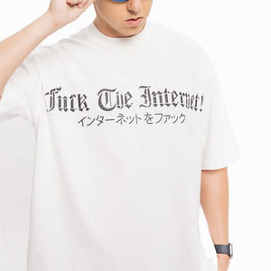 Venta al por mayor de impresión personalizada O-cuello hacia abajo hombro de los hombres y las mujeres de desgaste Casual 100% algodón secado rápido camiseta - Product Image 6