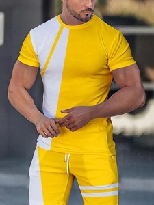 ชุดสูทแนวสตรีทสำหรับผู้ชายเสื้อผ้าโอเวอร์ไซส์สำหรับฤดูร้อนใหม่เสื้อยืดพิมพ์ลาย3D กางเกงขาสั้นชุดแฟชั่นแบบเรียบง่ายสำหรับผู้ชาย - Product Image 3