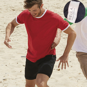 T-shirt contrasté pour hommes/Fruit of the Loom T-shirts à manches courtes et livraison rapide - Product Image 2