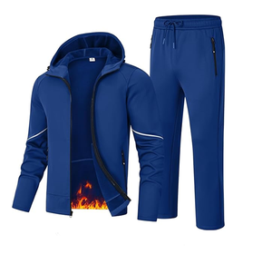 Conjunto Deportivo de 2 Piezas para Hombre, Traje Deportivo, Chándal para Correr, Entrenamiento, Gimnasio, con Capucha - Product Image 1