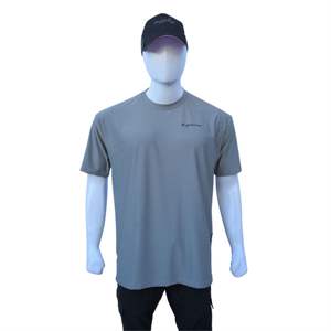 Camiseta de entrenamiento gris de gran tamaño Camiseta de gimnasio de rendimiento Boxy Fit, camiseta de entrenamiento y fitness duradera que absorbe el sudor y antimicrobiana - Product Image 2