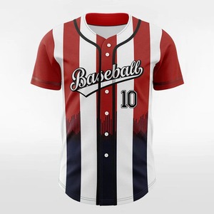 Camiseta de Béisbol Estampada, Suave, Duradera y Transpirable, Conjuntos de Uniformes Profesionales para Equipos, Uso Diario, Cuello en V, Nombre del Equipo Personalizado - Product Image 2