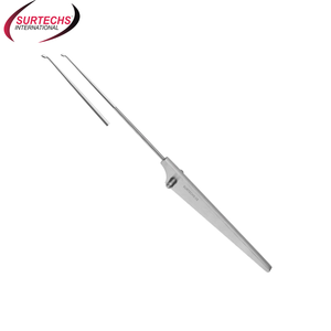 Surtechs Instrumentos manuales de mano Mango triangular Cuchara de 3mm con punta en ángulo para artroscopia de rodilla - Product Image 1