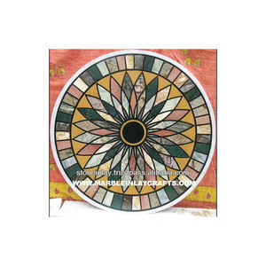 Beau dessus de Table à incrustation en marbre - Product Image 1