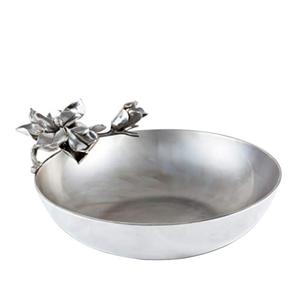 Cuenco de almacenamiento de fruta sostenible redondeado de estilo único, cuenco de acabado dorado brillante para utensilios de cocina, catering, cuenco de fruta profundo usado - Product Image 5