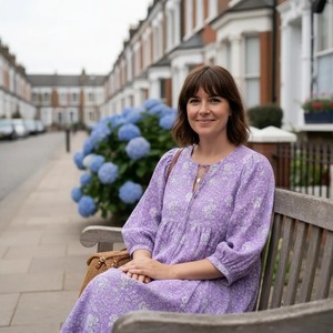 Robe en coton fleuri faite à la main par un fabricant indien, robe midi à imprimé à la main, robe d'été bohème en coton, cadeau pour les filles et les femmes - Product Image 4