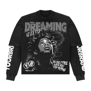 เสื้อยืดแขนยาวสองชั้นระบายความร้อนสำหรับผู้ชายและผู้หญิงเสื้อพิมพ์ซับลิเมชันขนาดใหญ่ออกแบบได้ตามต้องการ - Product Image 6