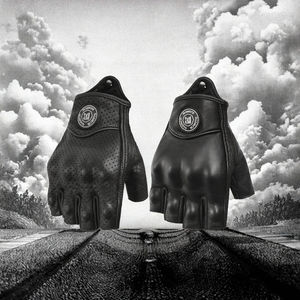 Gants de moto de qualité supérieure avec protection contre les impacts, gants de moto durables antidérapants avec paume renforcée - Product Image 2