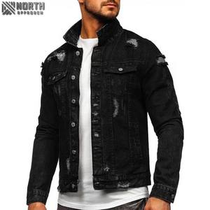 Chaquetas vaqueras para exteriores con estilo 2025, chaqueta de invierno de algodón 100%, logotipo frontal de manga larga de alta calidad - Product Image 2