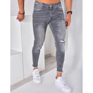 Streetstyle Jeans ajustados desgastados Hombres Pantalones de mezclilla para hombre Ropa Stock Fabricantes de jeans para hombres - Product Image 1