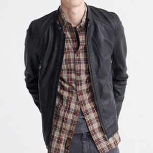 Top Design 100% Veste en cuir de haute qualité pour hommes Manches longues avec doublure en fourrure Prix raisonnable personnalisable pour l'hiver - Product Image 2