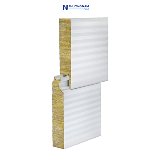 Hiện đại thân thiện với môi Sandwich Panel đá len cách nhiệt tường cho Xây dựng/văn phòng/công nghiệp/hậu cần bên ngoài tấm Tường - Product Image 1
