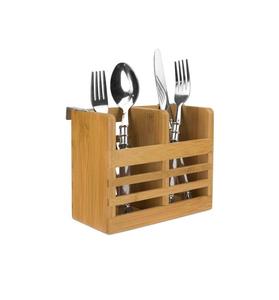 Soporte de cubiertos de madera de 4 secciones de alta calidad para vajilla de comedor de diseño único de proveedores mayoristas - Product Image 6
