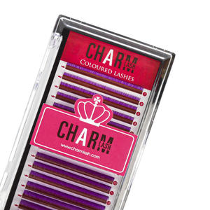 CharmLash cils en gros extensions de cils individuelles étuis à cils emballage personnalisé diverses nuances multicolores confortables - Product Image 6