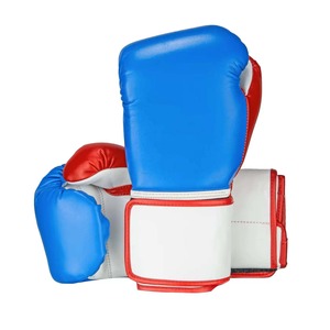 Ensemble de sparring gagnant personnalisé bleu jaune ensemble de sparring de boxe professionnel en cuir véritable nouveau design d'équipement - Product Image 6