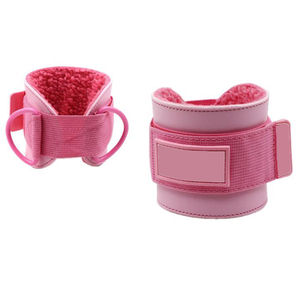 Brazalete de tobillo de gimnasio para entrenamientos de botín Correas de tobillo acolchadas de cuero Accesorio de anillo en D para entrenamiento de levantamiento de pesas - Product Image 5