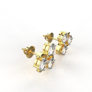 Avarta Jewellery Tri Star Lab Pendientes de diamantes - Product Image 1