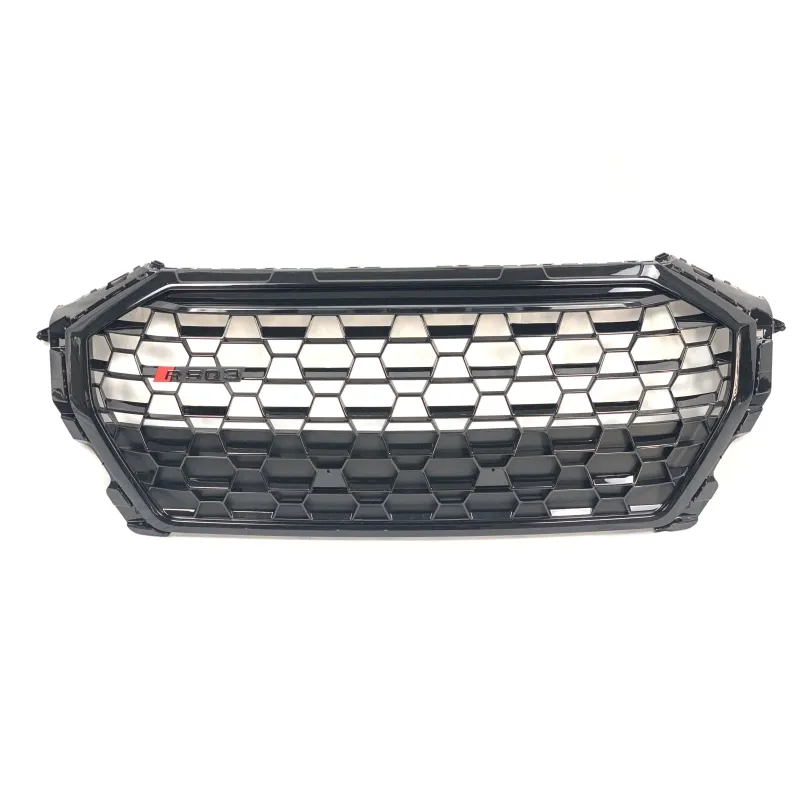 hot selling RSQ3 style grille for Audi Q3 F3 upgrade to RSQ3 Honeycomb Bumper Grill 2019 2020 2021 ABS gloss black