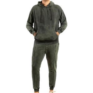 Survêtements de sport décontractés, survêtements délavés à l'acide, surdimensionnés, surdimensionnés, de créateurs, vêtements de rue pour hommes, nouveauté 2024 - Product Image 1