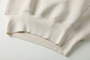 เสื้อสเวตเตอร์คอตตอนสำหรับผู้หญิงมีฮู้ดและสเวตเตอร์มีซิปครึ่งคอปกตั้งออกแบบโลโก้ได้ตามต้องการ - Product Image 6